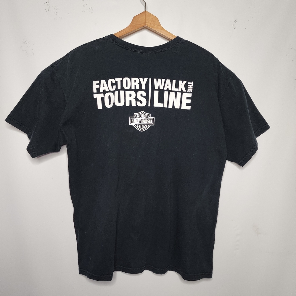 Harley Davidson T Shirt  H-D Factory Tours Walk the Line Men's Size XL